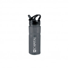 Plastic water bottle grey